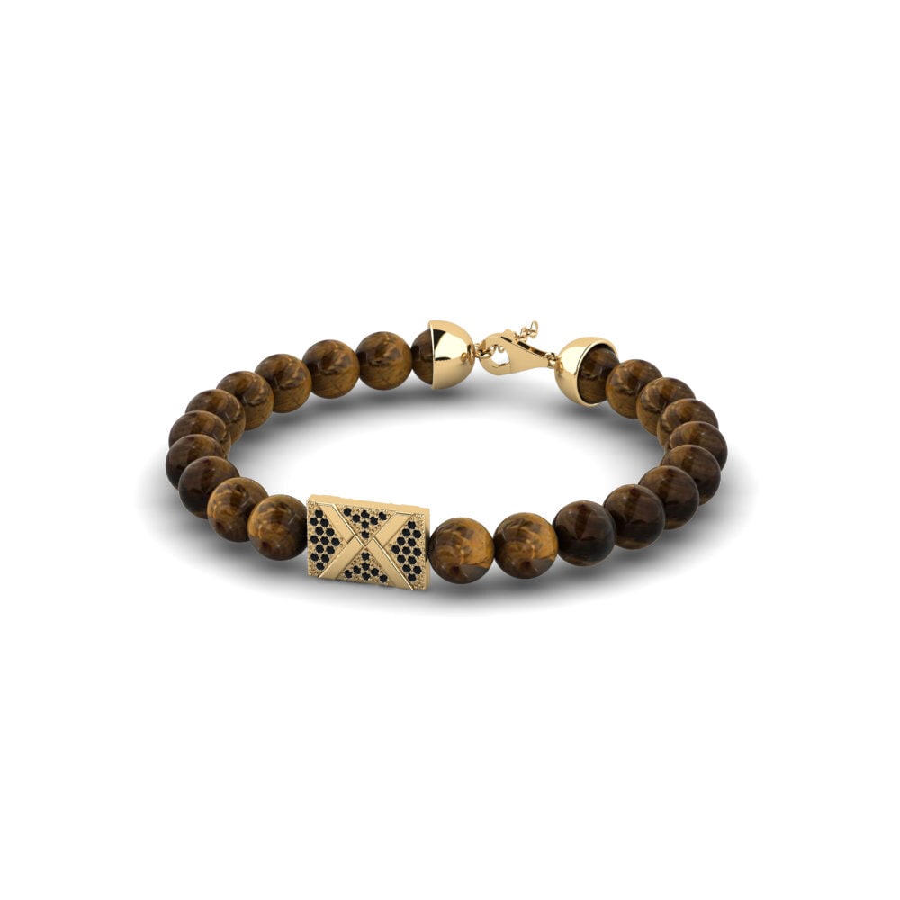 9k Oro Amarillo Pulsera para hombre Polemika
