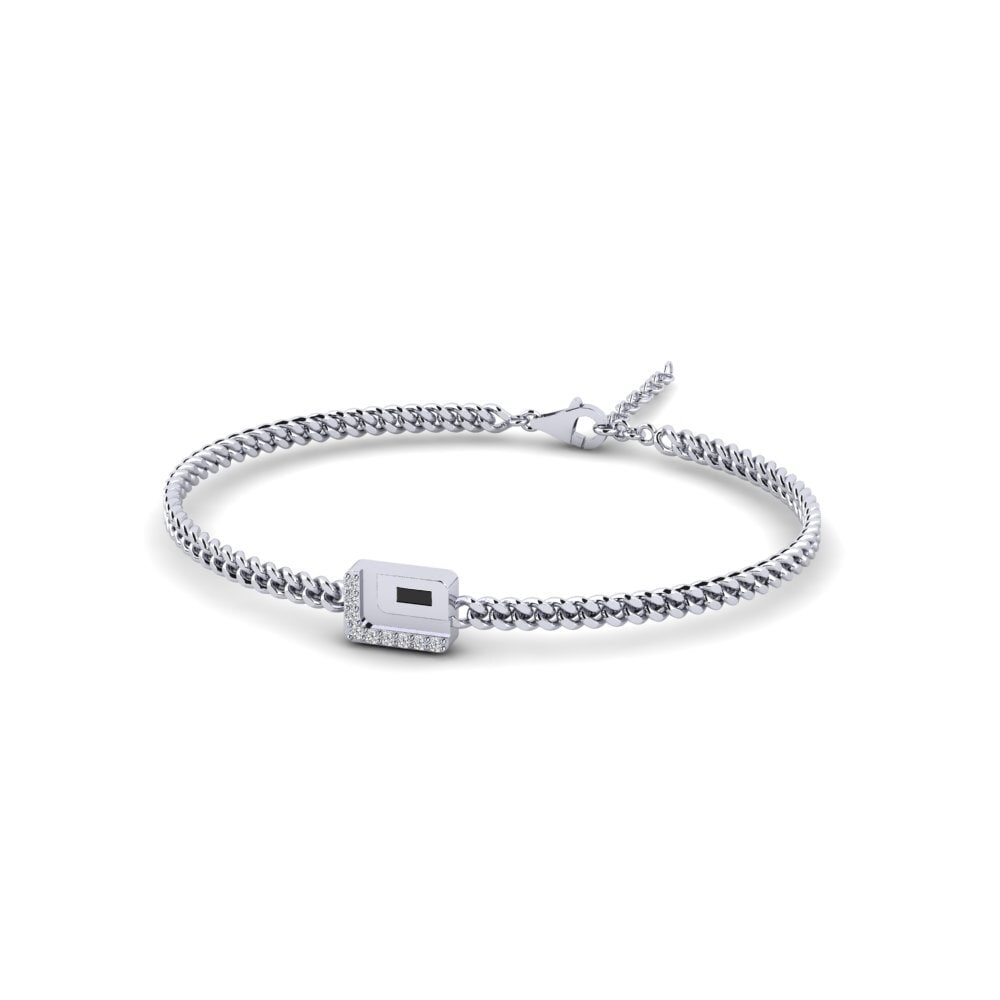 Baguette Black Onyx Men's Bracelet Portland