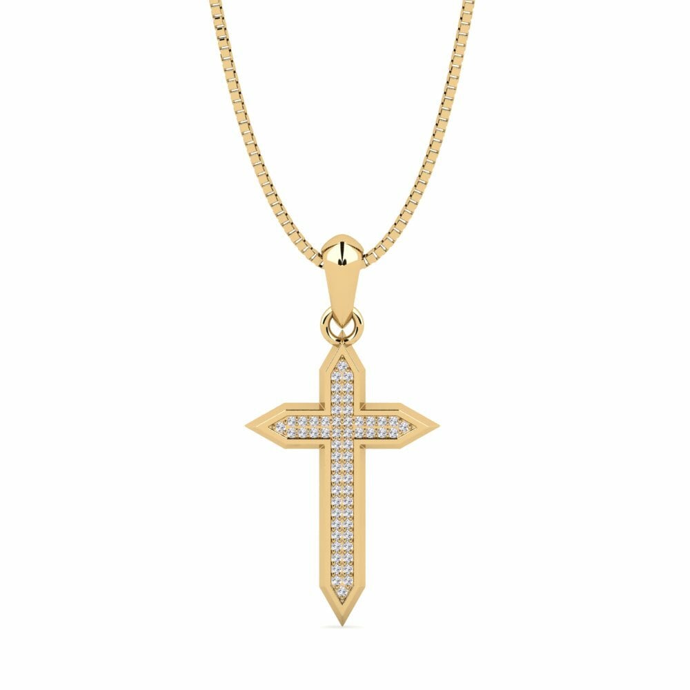 Or Jaune 9k Pendentif pour homme Prespa