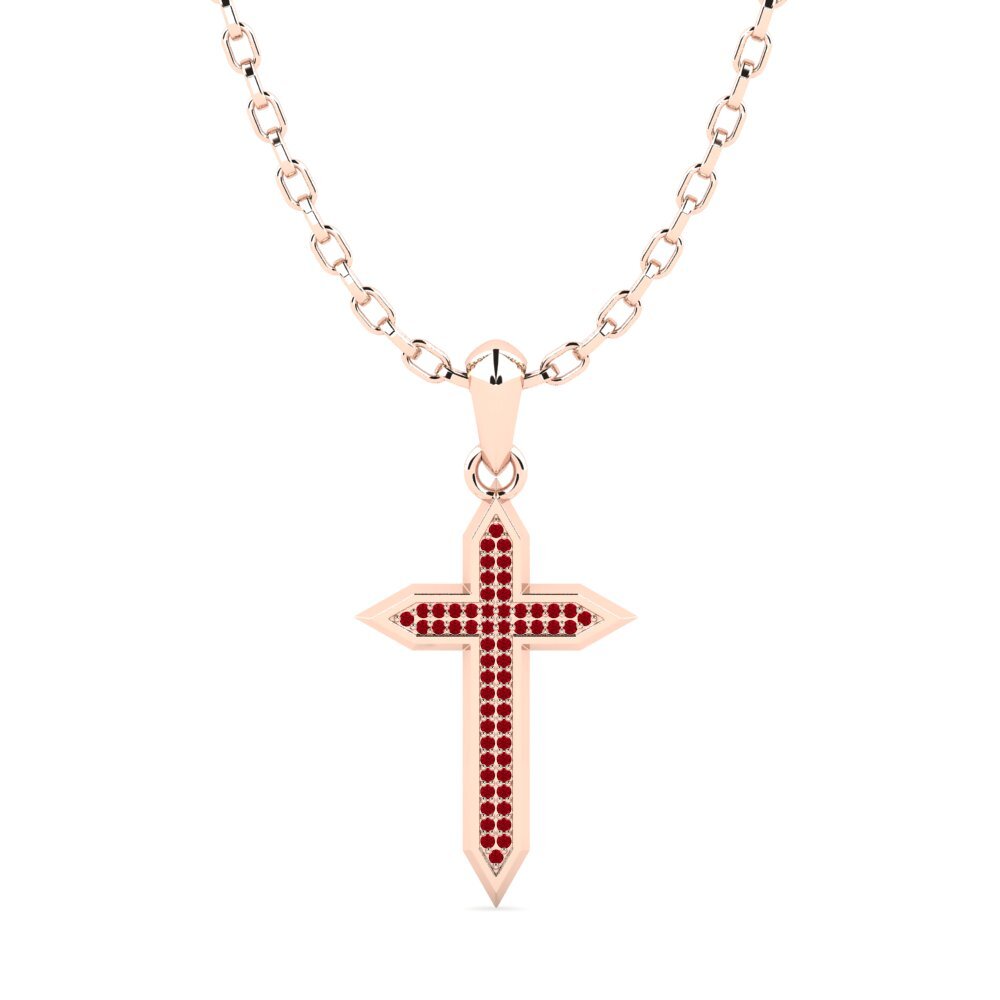 red-750 Zircônia Vermelha Pingente masculino Prespa