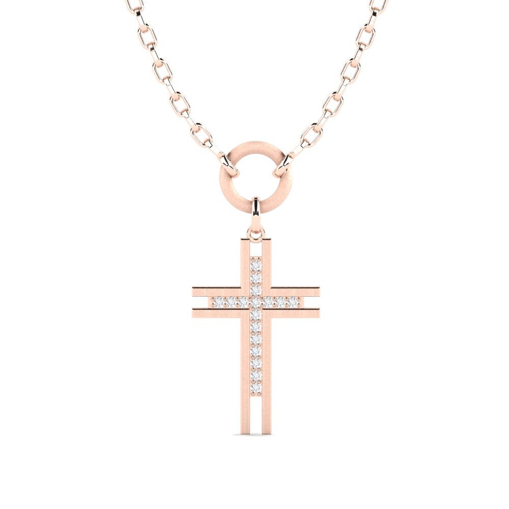 red-750 diamante-safira Colar masculino Salnase