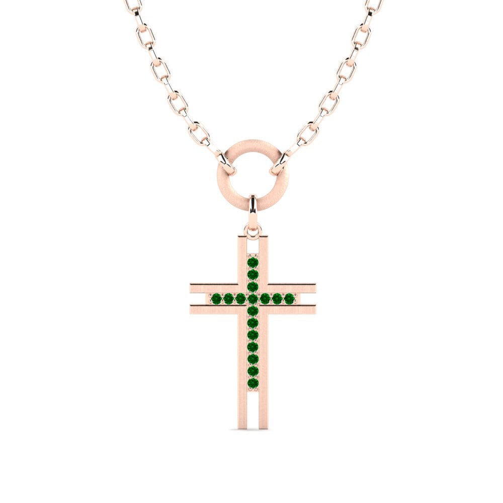 red-750 Zircônia Verde Colar masculino Salnase