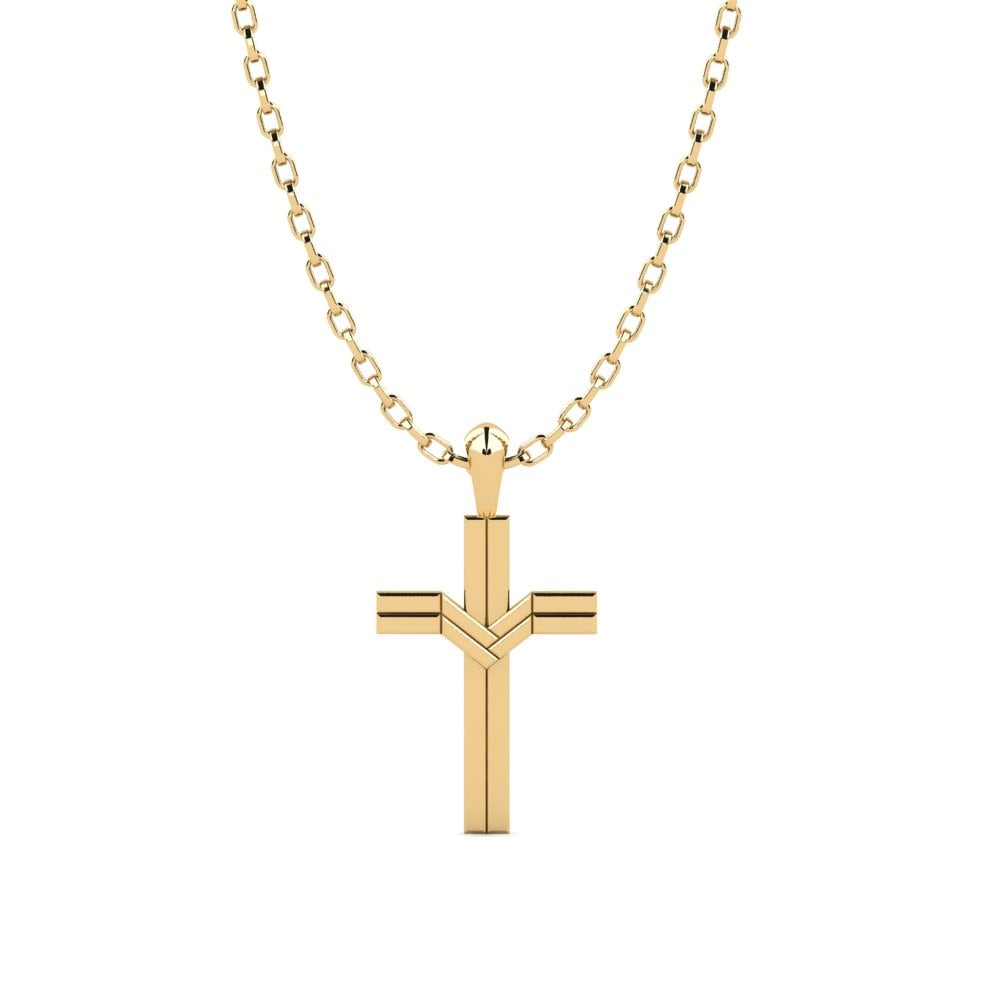 14k Oro Amarillo Colgante para hombre Saria