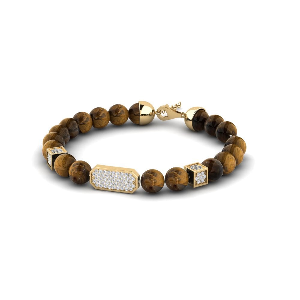 9k Oro Amarillo Pulsera para hombre Madouri