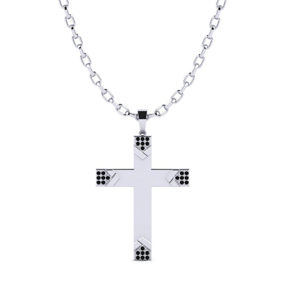 Schwarzer Diamant Herren-Anhänger Sesklio