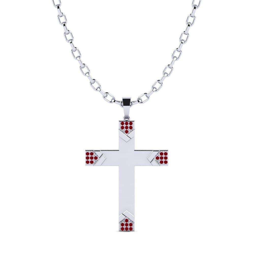 Circonita Roja Colgante para hombre Sesklio
