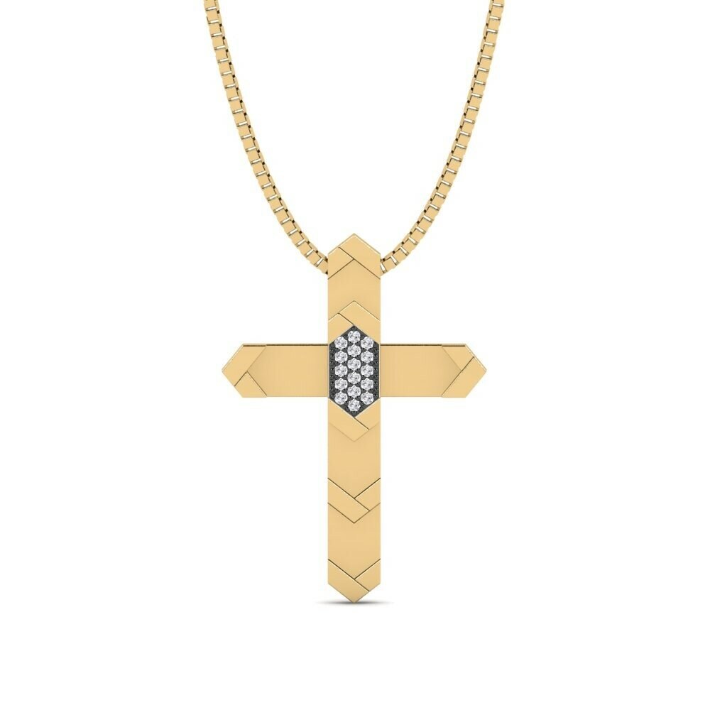 Or Jaune 9k Pendentif pour homme Skopelou