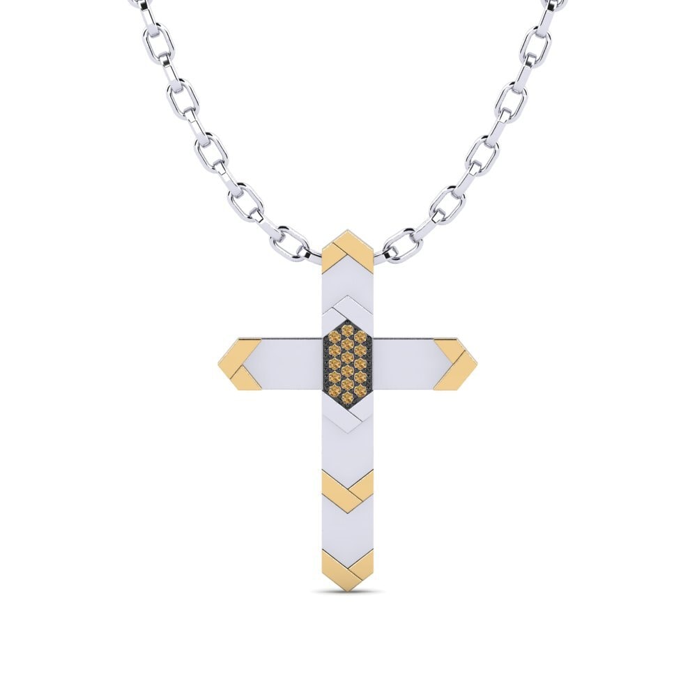 Brown Diamond Men's Pendant Skopelou