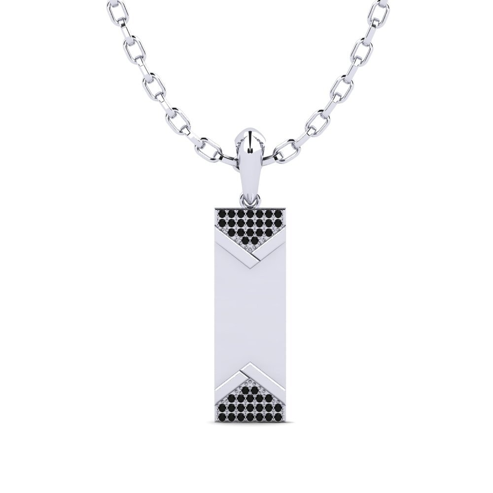 Diamante Negro Colgante para hombre Symias