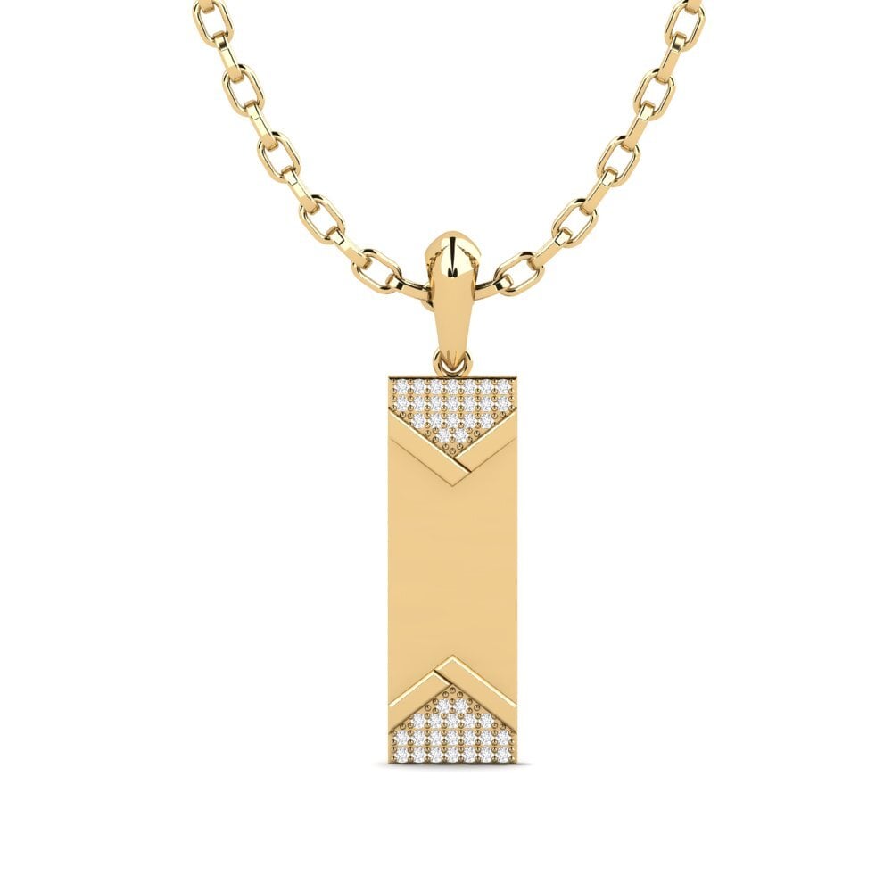 14k Oro Amarillo Colgante para hombre Symias