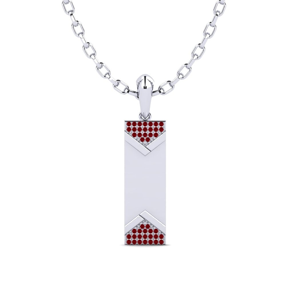 Circonita Roja Colgante para hombre Symias