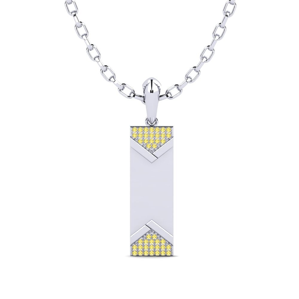 Yellow Sapphire Men's Pendant Symias