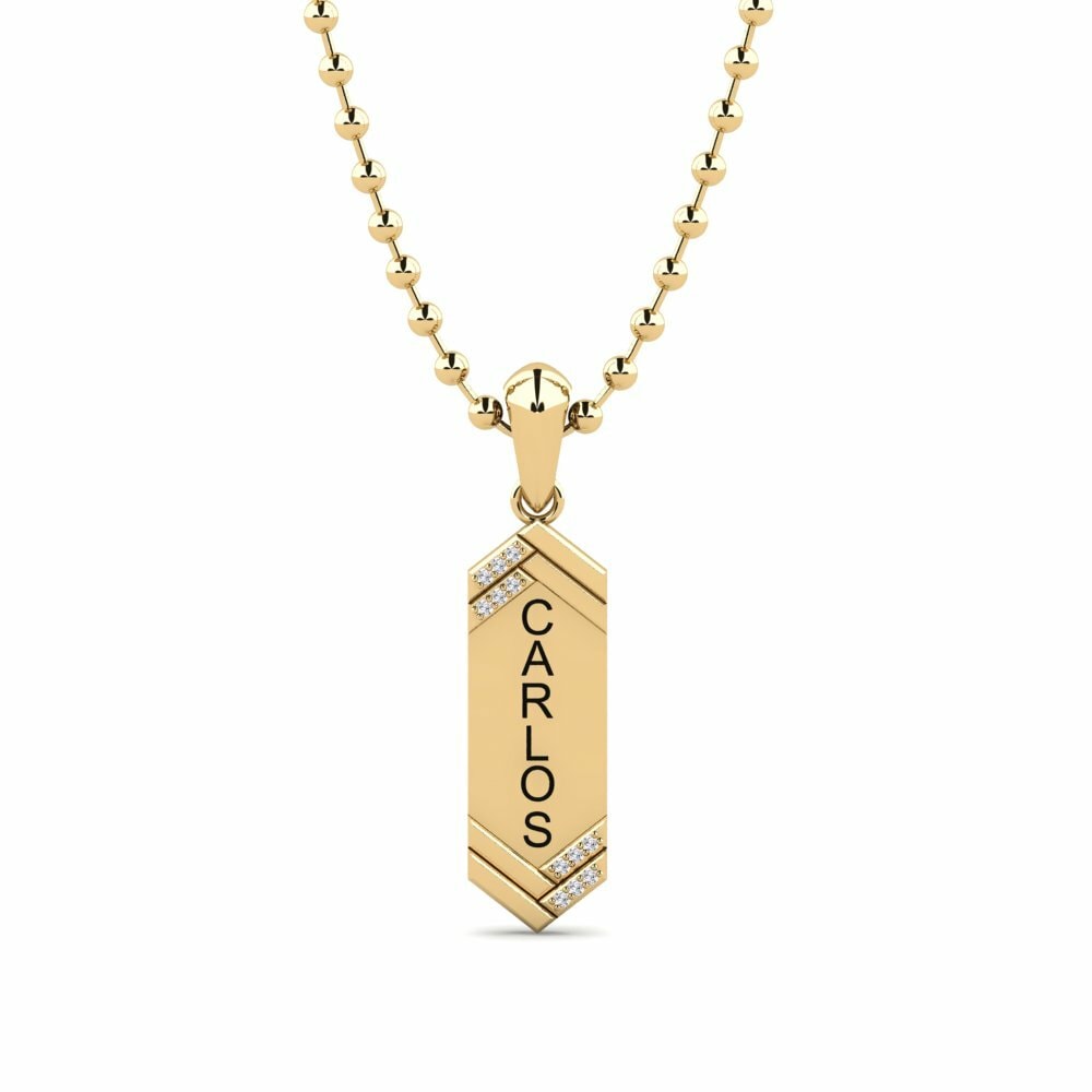 Or Jaune 9k Pendentif pour homme Syrena