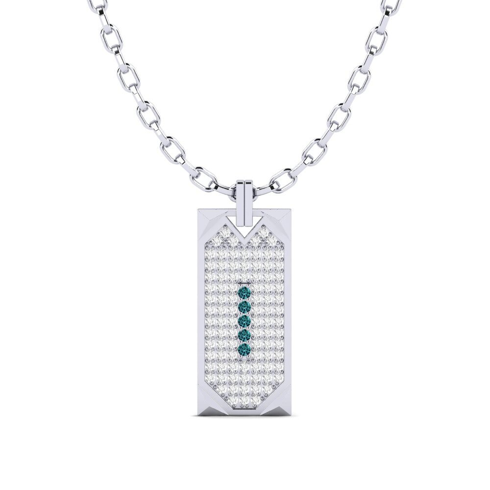 Diamante Azul Colgante para hombre Townsend