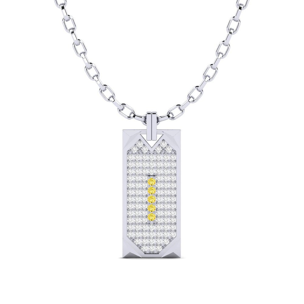 Yellow Sapphire Men's Pendant Townsend