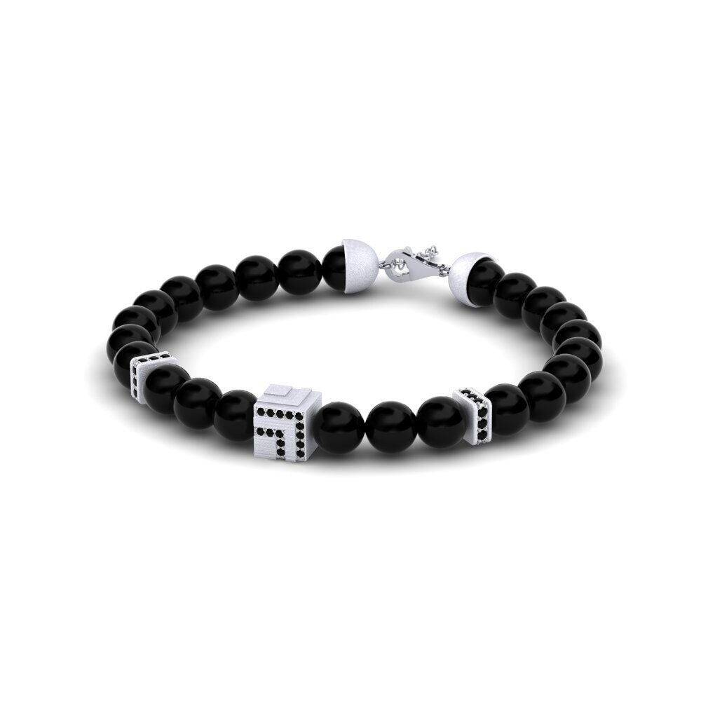 Zafiro negro Pulsera para hombre Tromso