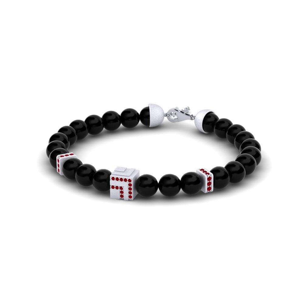 Zircônia Vermelha Pulseira masculina Tromso