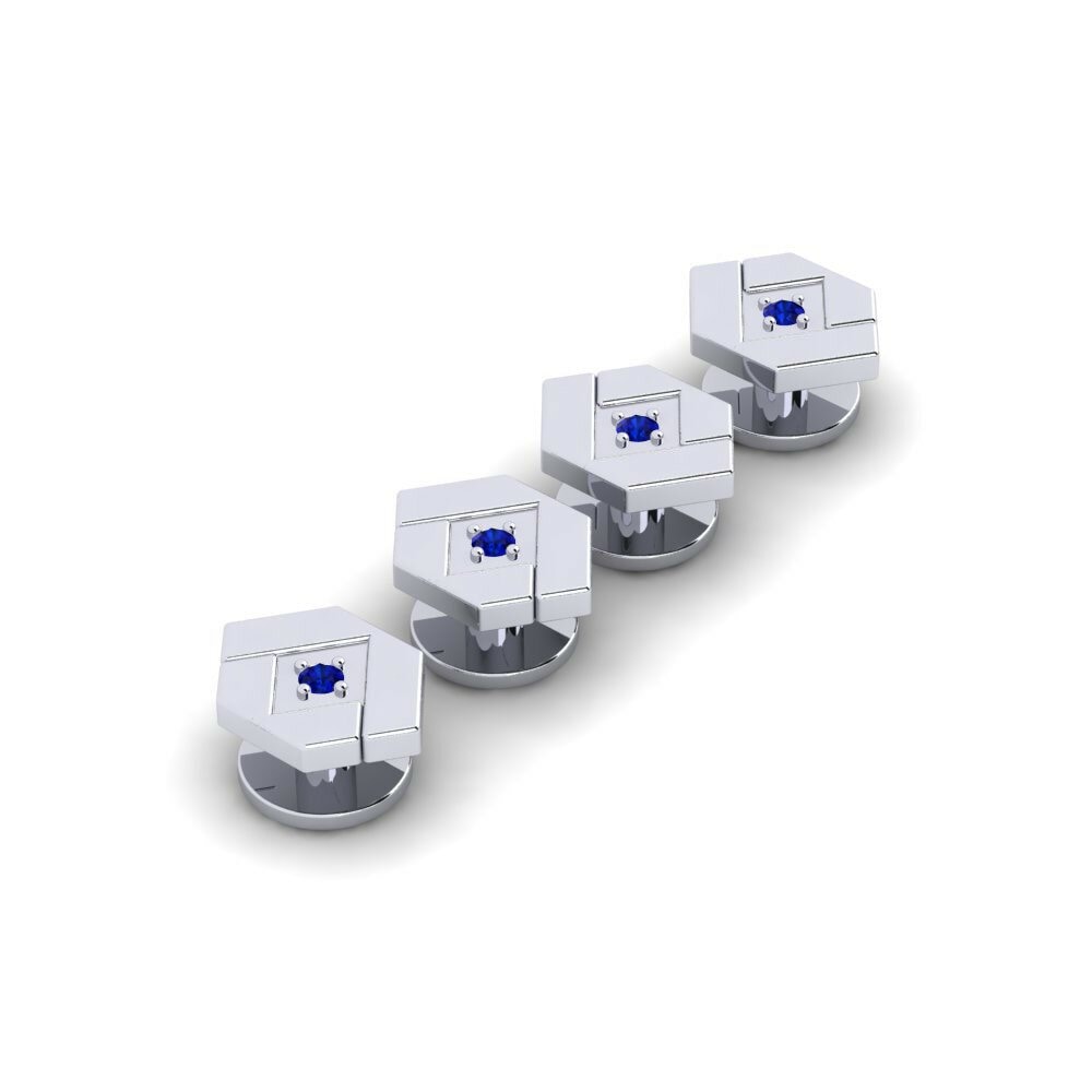 Sapphire Tuxedo 4 Studs Cicly
