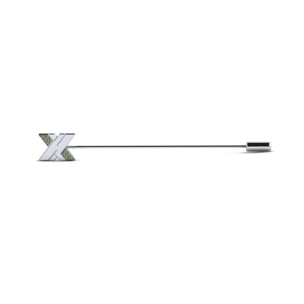 Green Diamond Lapel Pin Dosnus