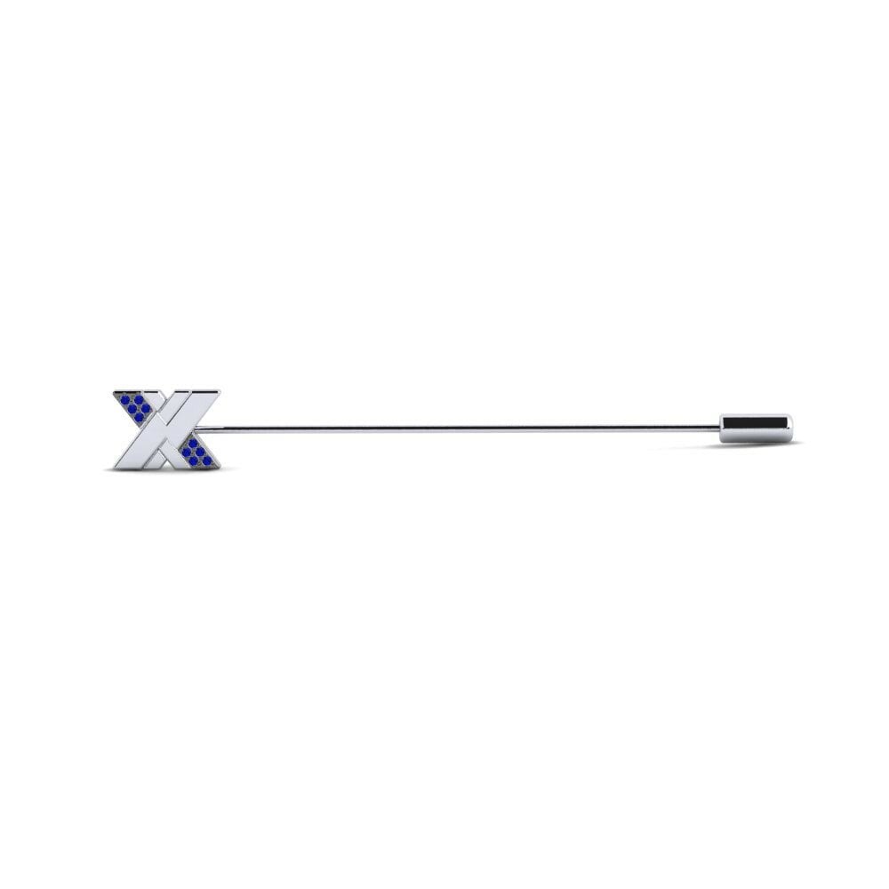 Sapphire Lapel Pin Dosnus