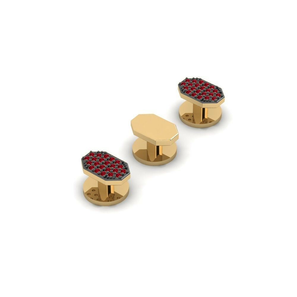 Zircone Rosso Smoking 3 Bottoni Eligible