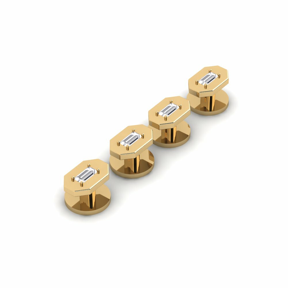 Diamante Esmoquin 4 Botones Glandular