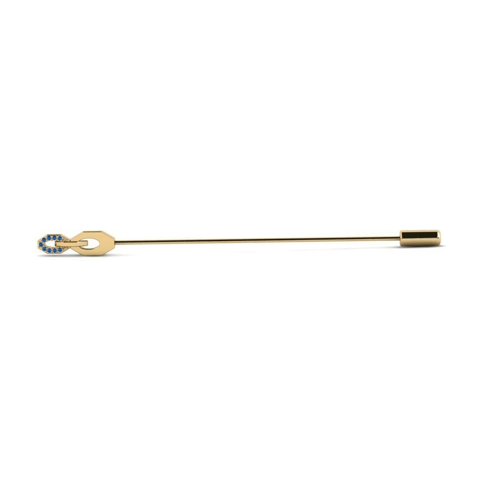Dark Blue Zirconia Lapel Pin Guarantor