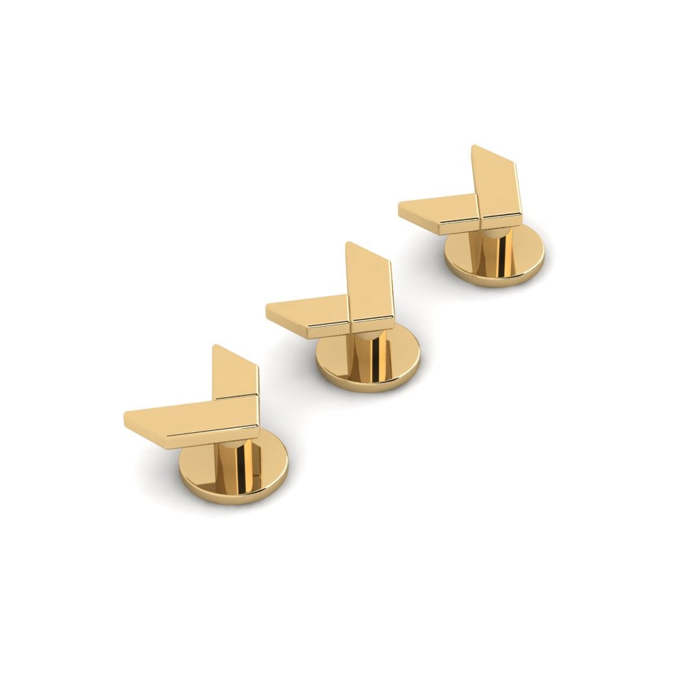 18ct Yellow Gold Tuxedo 3 Studs Kosong