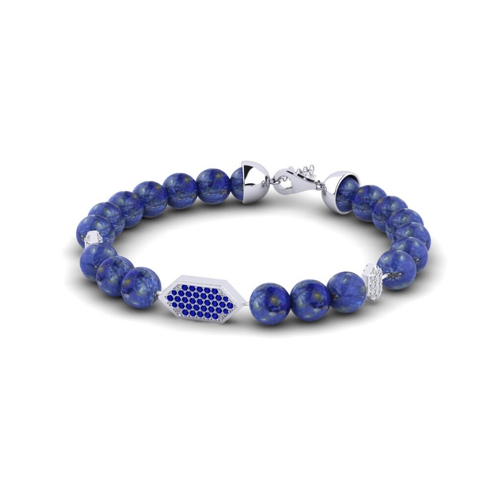 Zafiro Pulsera para hombre Kravia