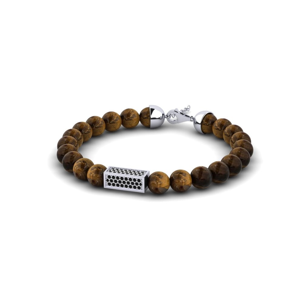 Zafiro negro Pulsera para hombre Kythros