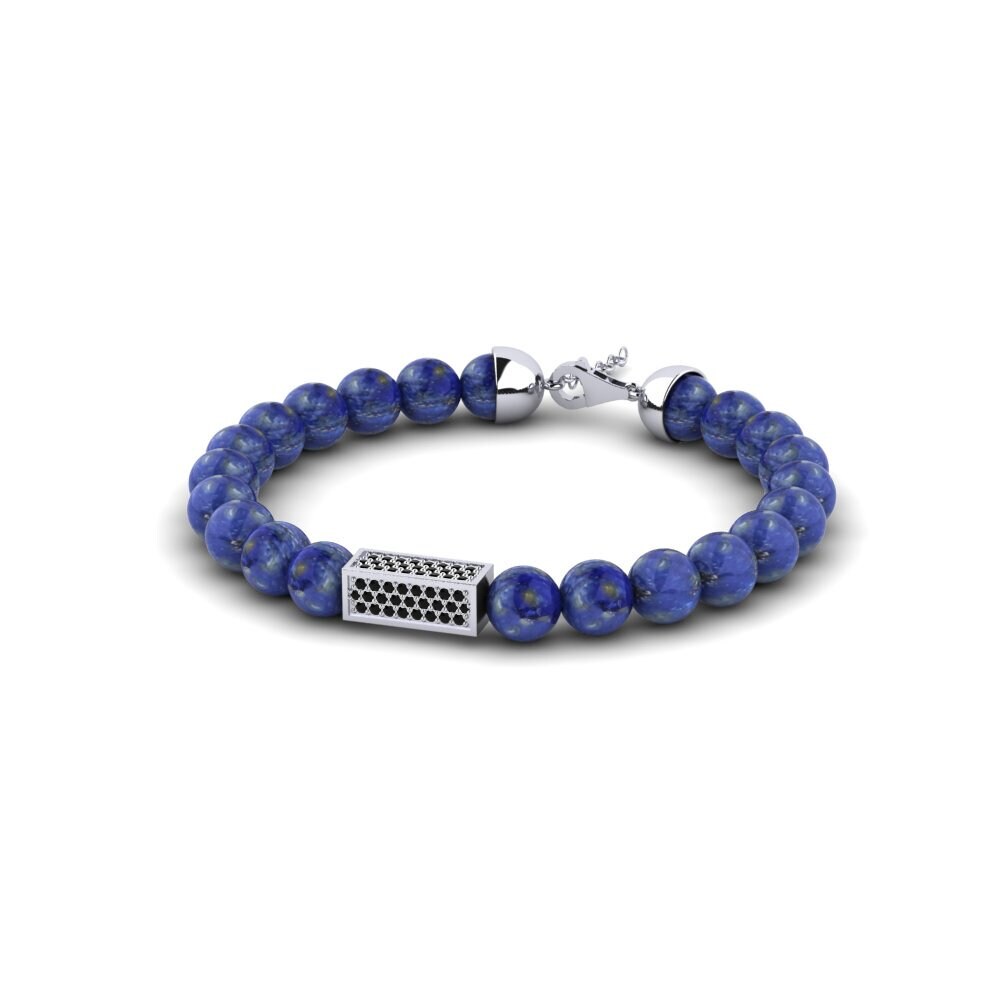 Diamante Negro Pulsera para hombre Kythros