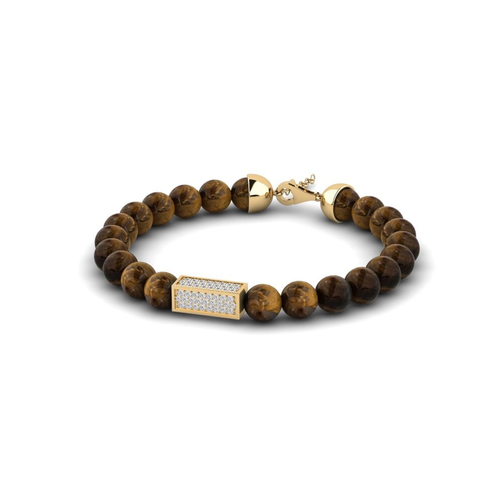 9k Oro Amarillo Pulsera para hombre Kythros