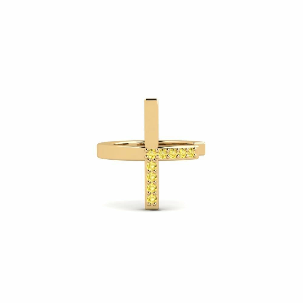 Manchette d'oreille homme Lulea Saphir Jaune