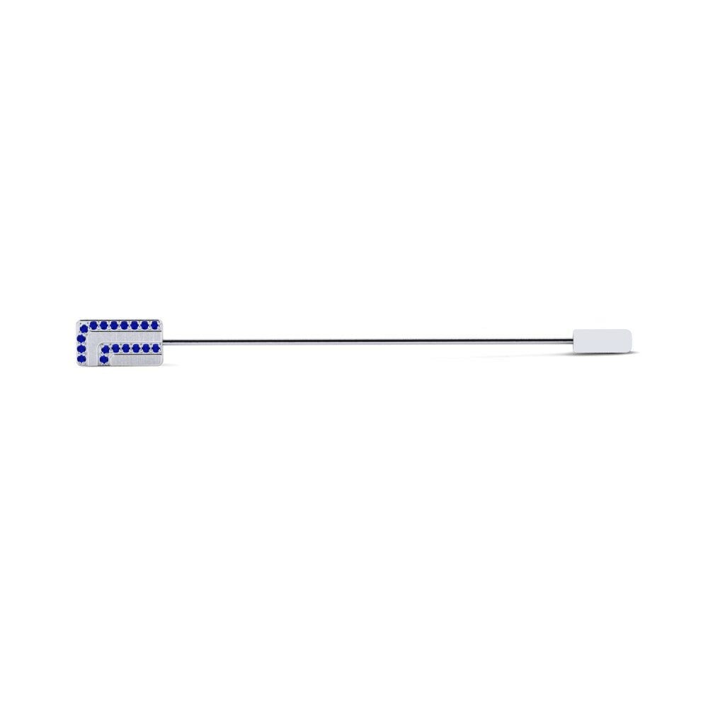 Sapphire Lapel Pin Midland