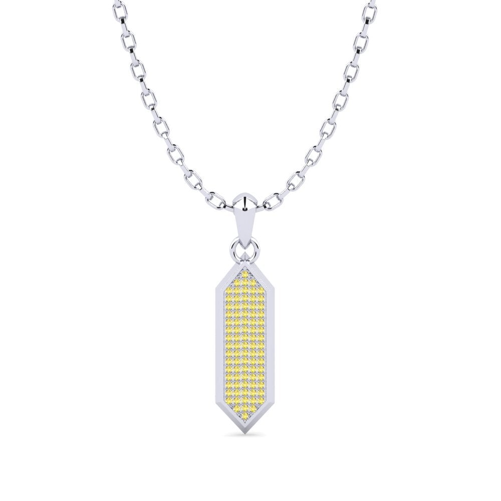 Yellow Sapphire Men's Pendant Missoinghi