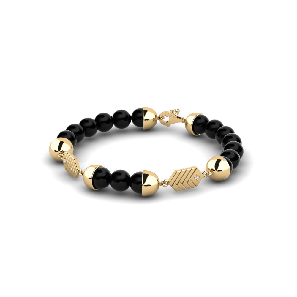 9k Oro Amarillo Pulsera para hombre Stiprus