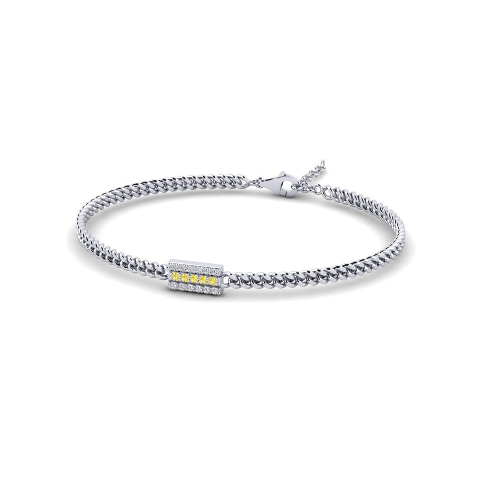 Yellow Sapphire Men's Bracelet Stradbroke