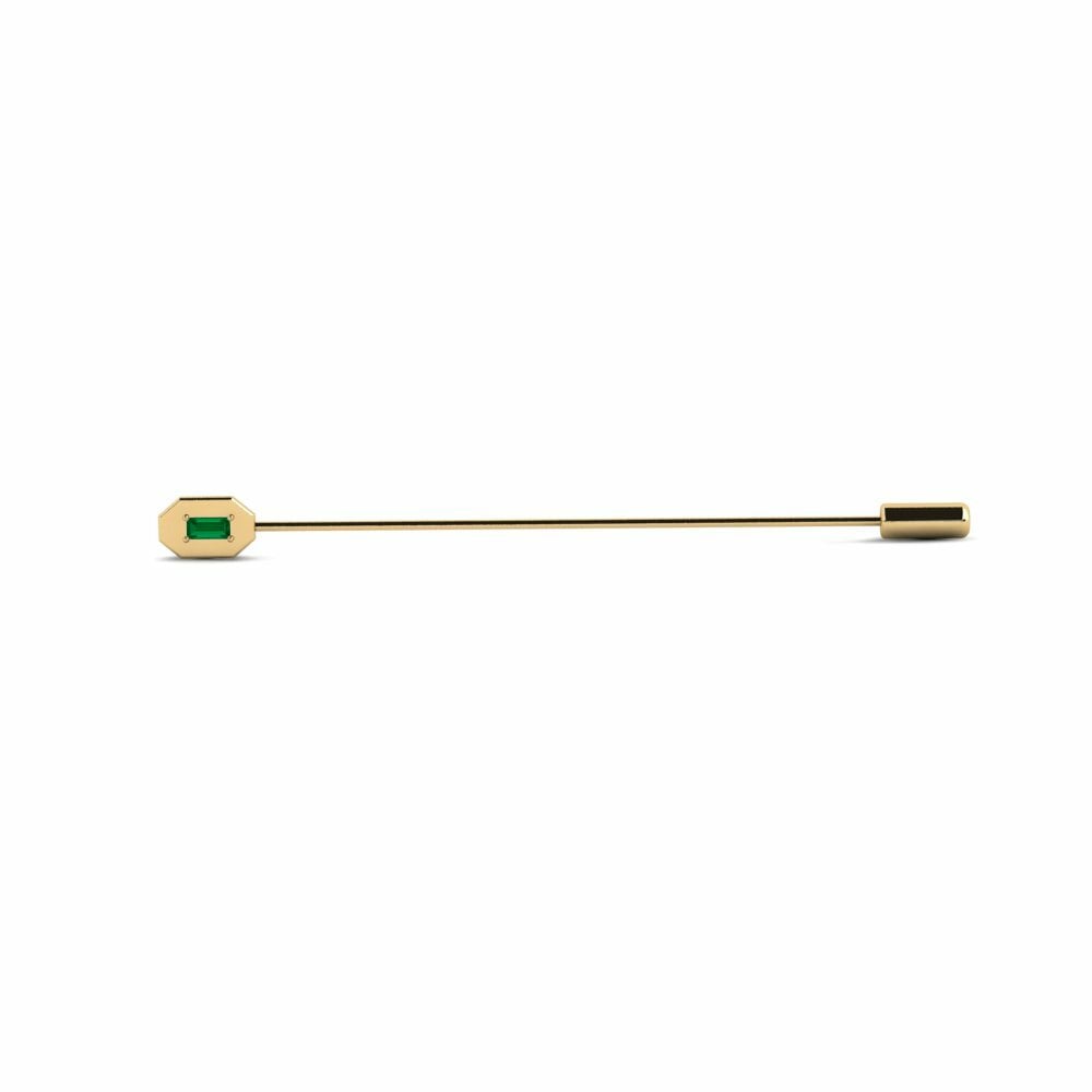 Green Zirconia Lapel Pin Veggie
