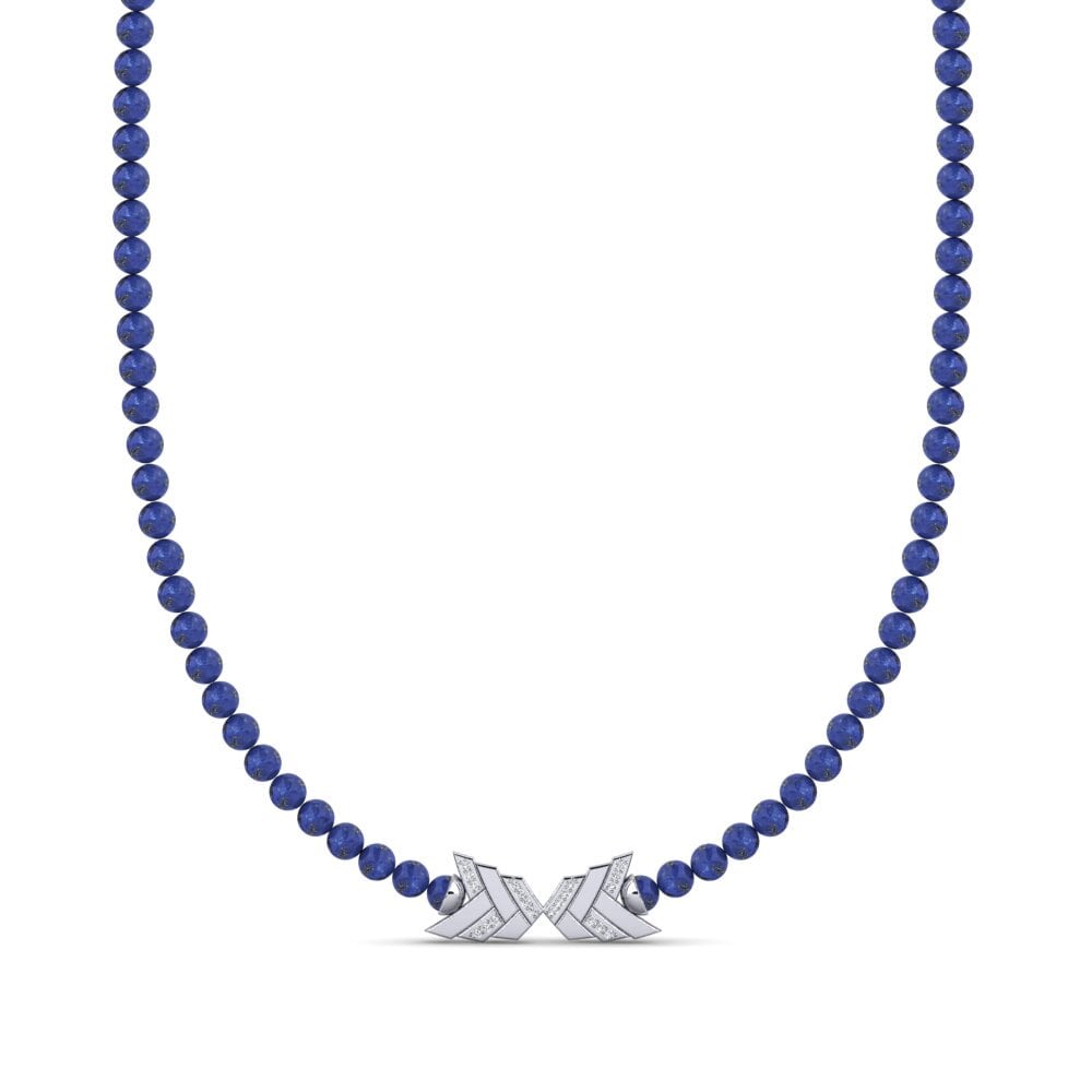 9ct White Gold Men's Necklace Kilnus