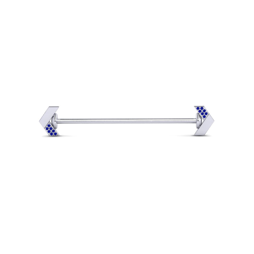 Sapphire Tuxedo Collar Accessory Krailana