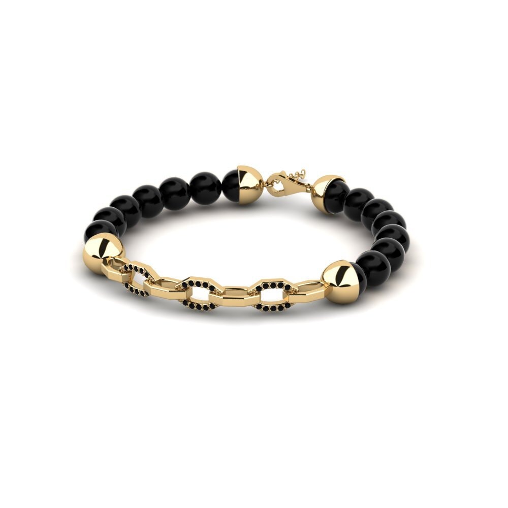 9k Oro Amarillo Pulsera para hombre Mastly