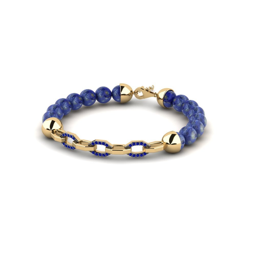 Zafiro Pulsera para hombre Mastly