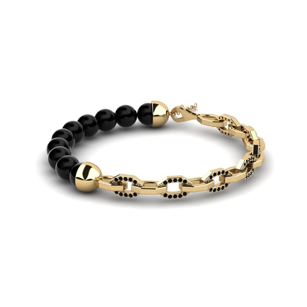9k Oro Amarillo Pulsera para hombre Meadow