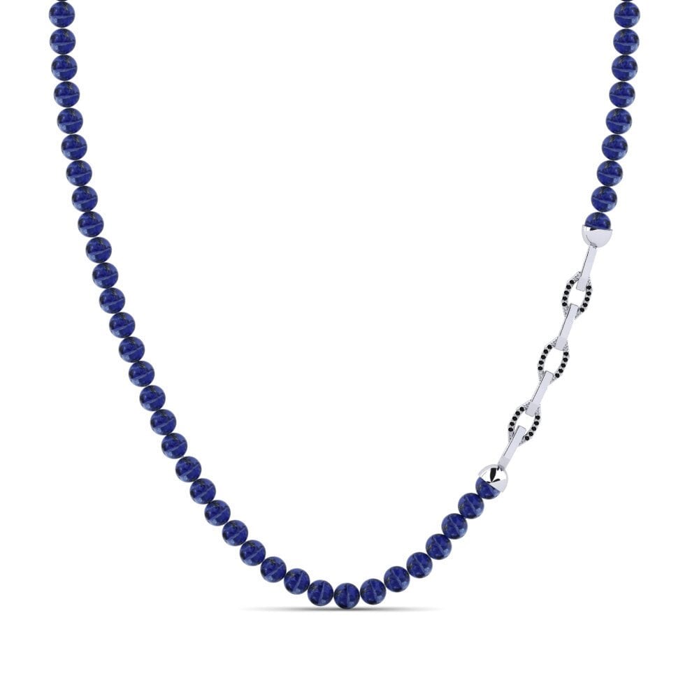 9ct White Gold Men's Necklace Okazaki