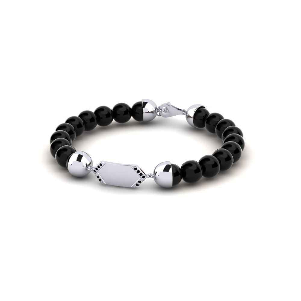 950 Platinum Men's Bracelet Silny