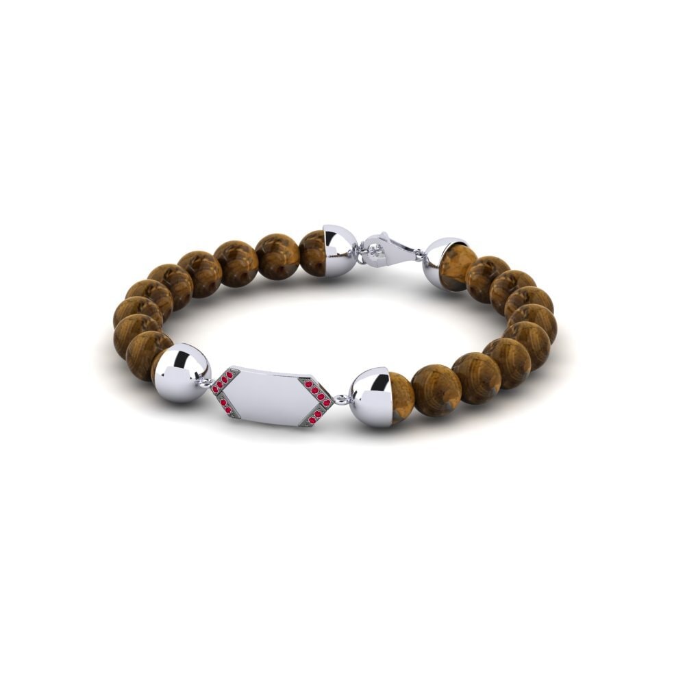 Ruby Men's Bracelet Silny