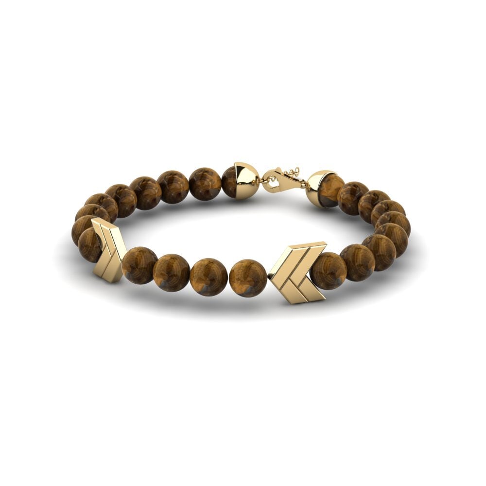 9k Oro Amarillo Pulsera para hombre Skantzouras