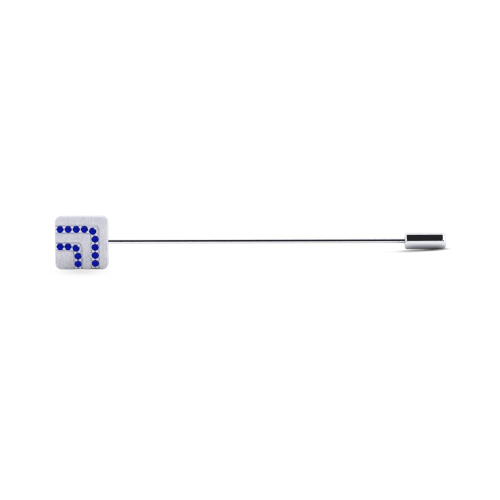 Sapphire Lapel Pin Yonkers