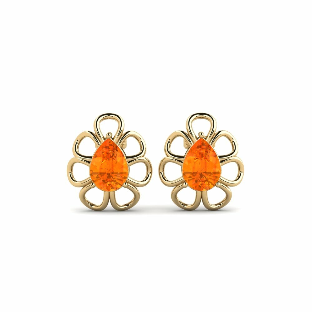 Orange Sapphire Women's Earring Anitoniq