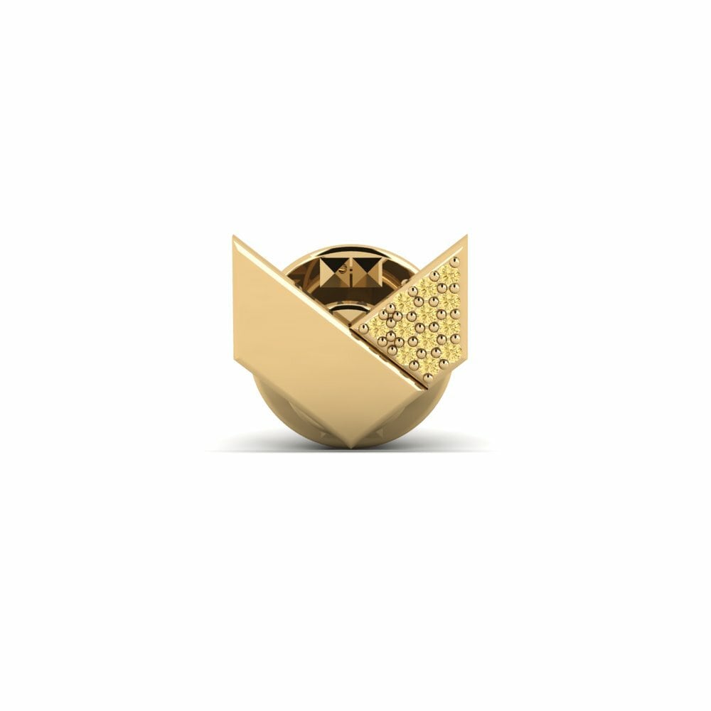 Yellow Diamond Tie Clip Antipaxos